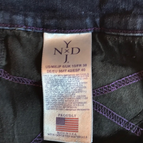 NYDJ Ankle Jeans Size 6 Dark Wash - Picture 3 of 4